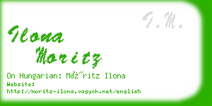 ilona moritz business card